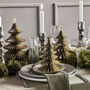 Gold Paper Christmas Tree Decorations, thumbnail 1 of 4