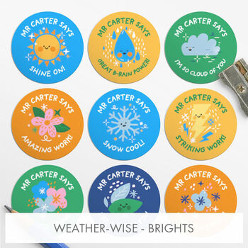 Personalised Teacher Stickers 54 Stickers, 10 of 12