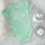 Auntie And Uncle Love Me Personalised Babygrow, thumbnail 4 of 8