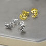 Sterling Silver And Gold Moon Stud Earring Pack, thumbnail 1 of 4