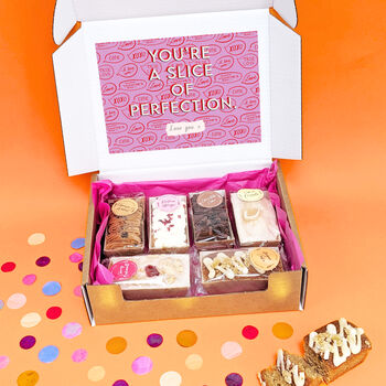 Personalised Six Mini Loaf Cakes Valentine's Day Gift Box, 4 of 6