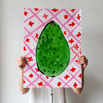 Avocado Food Art Print Produce Kitchen Poster, 11 of 12