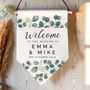 Personalised Floral Leaf Hanging Banner, thumbnail 4 of 5