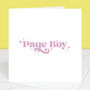 Wedding Card For Page Boy, thumbnail 4 of 4