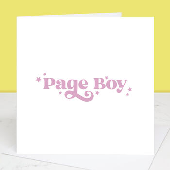 Wedding Card For Page Boy, 4 of 4