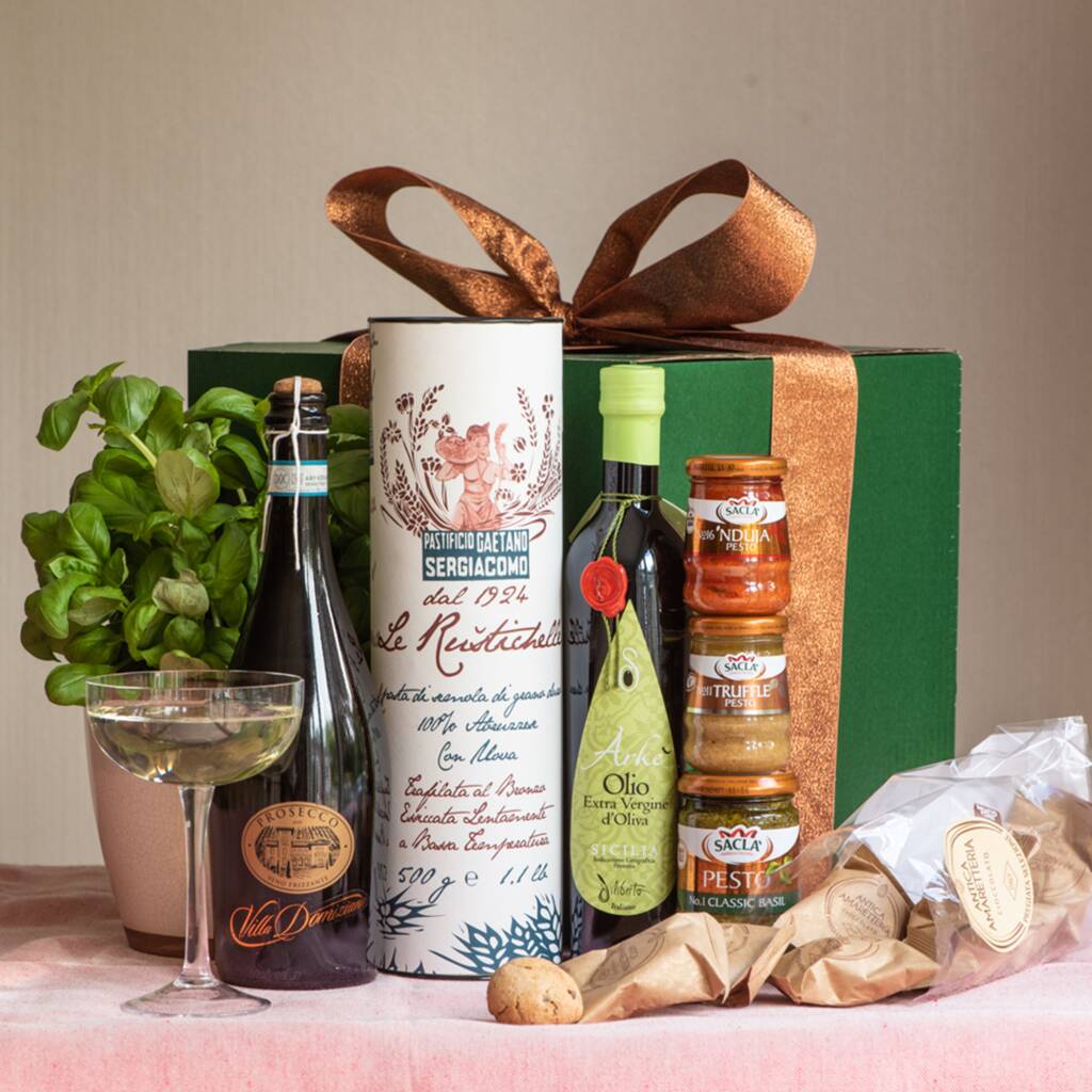 Trio Of Pesto Italian Gift Box By Truly Madly Deeply Italian