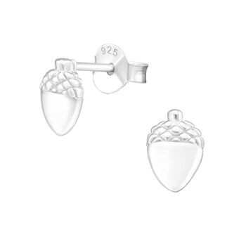 Sterling Silver Acorn Earrings In A Gift Tin, 3 of 10