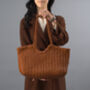 Beach Holiday Genuine Leather Tote Bag For Her, thumbnail 9 of 12