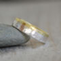 18ct Yellow Gold And Sterling Silver Wedding Band, thumbnail 4 of 6