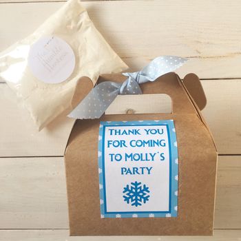 Personalised Snowflake Baking Kit Party Bag, 3 of 4