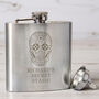 Personalised Spooky Sugar Skull Hip Flask, thumbnail 3 of 6