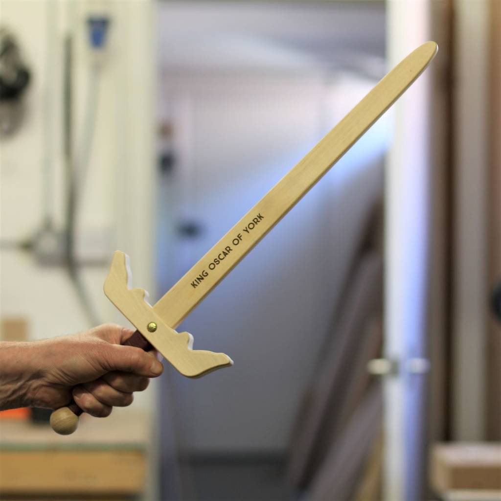 Personalised Kids Wooden Sword By Hot Dot Laser Personalised Kids Wooden Sword By Hot Dot Laser
