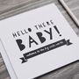 'Hello There Baby!' Unisex New Baby Card, thumbnail 2 of 5