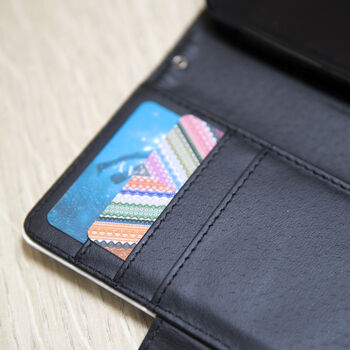 Inky Beaver Faux Leather Phone Case With Card Slots, 2 of 6