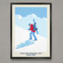 Personalised Snowboarder Walking Poster, thumbnail 1 of 5