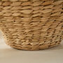 Natural Woven Bulrush Curved Vase, thumbnail 4 of 6