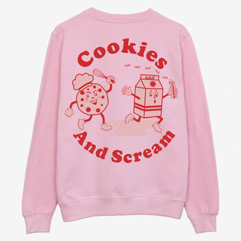 Cookies And Scream Women's Slogan Sweatshirt, 2 of 2