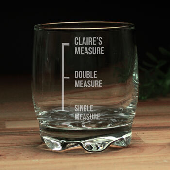 Personalised Measures Whisky Glass, 2 of 3