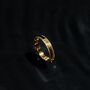 Gold Plated 925 Sterling Silver Band Ring For Men, thumbnail 1 of 12