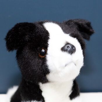 Mini Border Collie Dog Toy With Personalised Case, 4 of 4