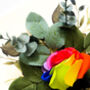Luxury Rose Scented Rainbow Same Sex Gay Wedding Card, thumbnail 2 of 9
