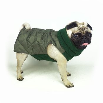 Waterproof And Knitted Quilted Snood Dog Jacket, 7 of 7