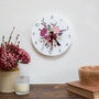 Floral Bouquet Acrylic Wall Clock, thumbnail 1 of 5