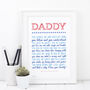 Why I Love You Daddy Poem Print, thumbnail 3 of 7