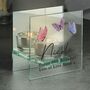 Personalised Mirrored Butterfly Candle Holder Gift, thumbnail 3 of 4