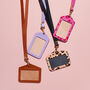 Personalised ID Badge Holder With Leather Lanyard, thumbnail 6 of 6