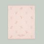 Personalised Pink Bunny Knitted Intarsia Blanket, thumbnail 4 of 6
