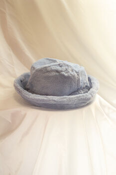 Baby Blue Fluffy Bucket Hat, 4 of 6