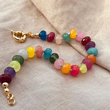 Rainbow Gemstone Bracelet, 5 of 6