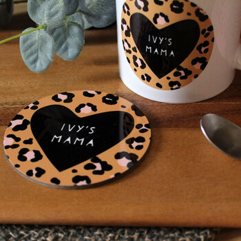 Personalised Colour Pop Mum Coaster, 3 of 5