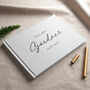 Personalised Surname Printed Wedding Guest Book, thumbnail 1 of 1