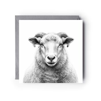 Ram Countryside Inspired Greeting Card, 2 of 6