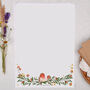 A4 Letter Writing Paper With Robin And Foliage Border, thumbnail 1 of 4