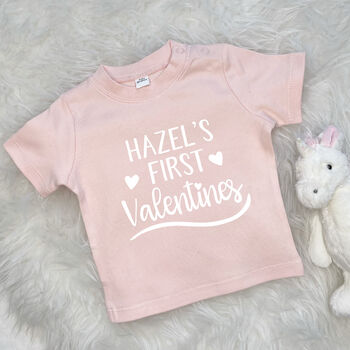 My First Valentines Day Personalised Baby Outfit, 8 of 11