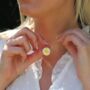 Gold Plated Star Framed Personalised Initial Necklace, thumbnail 1 of 3