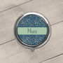 Personalised Blue Floral Pill Box, thumbnail 3 of 3