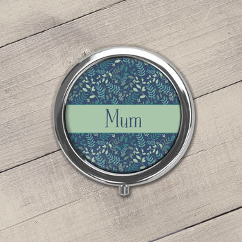 Personalised Blue Floral Pill Box, 3 of 3