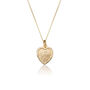 Solid Gold Or Silver Heart St. Christopher Necklace, thumbnail 2 of 6