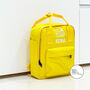 Yellow Personalised Twin Handle Kids Mini Backpack, thumbnail 2 of 3