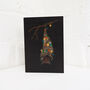 Bat With Lights Gothic Christmas Card, thumbnail 2 of 3