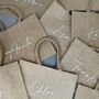 Personalised Large Square Jute Beach Shopper Tote Bag, thumbnail 4 of 8