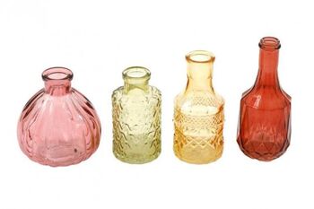 Set Of Four Glass Posy Vases, 5 of 5