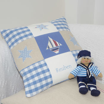 Boat And Stars Cushion, 8 of 9
