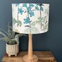 Hedgerow Pistachio And Teal Botanical Drum Lampshades, thumbnail 9 of 10