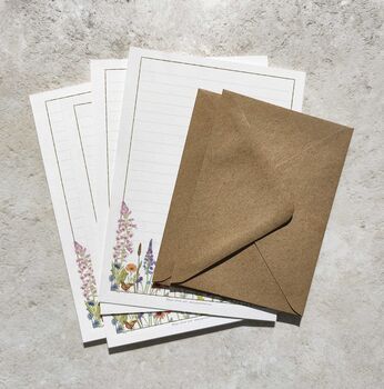 Cottage Garden Wildflowers Letter Writing Set, 7 of 8