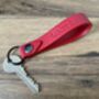Personalised Red Leather Keyring, thumbnail 10 of 10